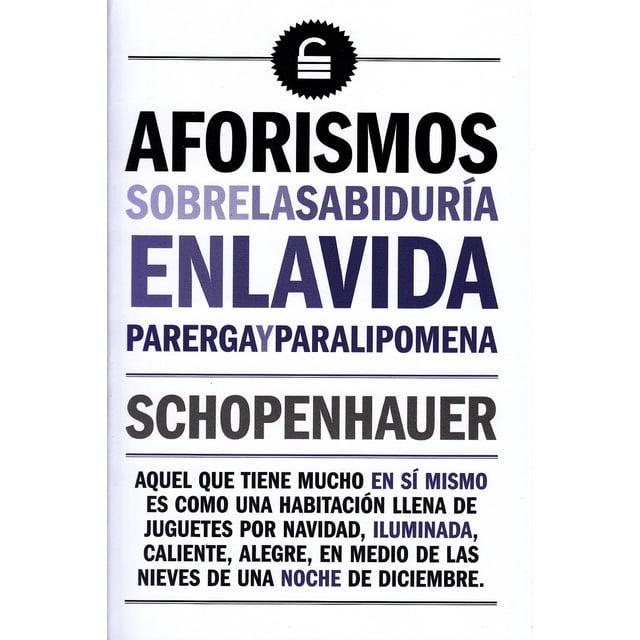 AFORISMOS SOBRE LA SABIDURIA EN LA VIDA BIBLOK ARTHUR SCHOPENHAUER