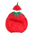 thumbnail image 1 of BRIGHTFUFU 1 juego de trajes de actuación de tomate lindo ropa y traje de tela de sombrero (130-140 cm), 1 of 7