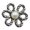 Silver, variant on ZenCart Pant Waist Tightener Flower Design Button Reusable Waist Adjuster No-Sewing Adjustable Waist Buckle for Loose Jeans Skirts