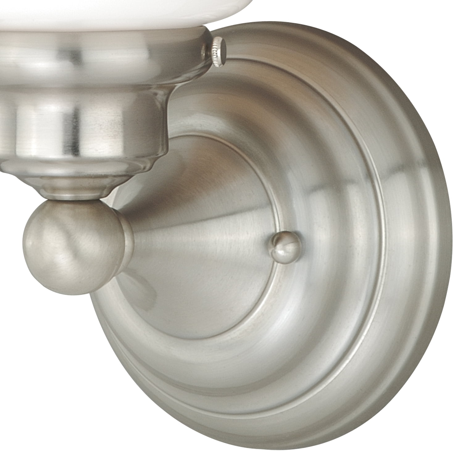 Bathroom Wall Light Fixture - 1 Light Modern Vanity Light Satin Nickel Finish