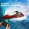 thumbnail image 2 of 4DRC S5 RC Boat for Pools and Lakes, 2.4 GHz 20+ MPH Racing Boats, Rechargeable Battery, Low Battery Alarm, Gift for Boys Girls, 2 of 7