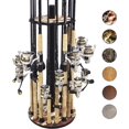 thumbnail image 2 of Round Spinning Rod Holder for Freshwater Poles  Gear  and Accessories | Fishing Rack with Rod Clips for Garage Organization, 2 of 4