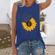thumbnail image 2 of Tank Top Para Mujeres Workout Mujeres Casual Activewear Tank Tops sin mangas Yoga entrenamiento Tank Tops ajuste suelto correr ejercicio gráfico camiseta (Navy, S), 2 of 4