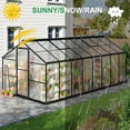 thumbnail image 3 of NETAJE 8'x16' Polycarbonate Greenhouse, Large Aluminum Walk-in Green House for Backyard, 3 of 7