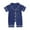 B.Dark Blue, variant on Gvdentm Baby Boy Girl Solid Romper Silk Pajamas Short/Long Sleeve Bodysuit Jumpsuit Knitted Outfits Clothes(B.Dark Blue,3-6 Months)