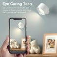 thumbnail image 2 of LED Sconces, Wall Mounted Lamps with Rechargeable Battery Operated USB Port 3 Color Temperatures & 3 Brightness Levels 360°Rotate Magnetic Ball, Cordless Lights for Reading Bedside, 2 of 8