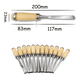 thumbnail image 2 of Cincel Formon Juego Madera Gubia Carpintero Tallado 12pzs Marron/Plata, 2 of 5