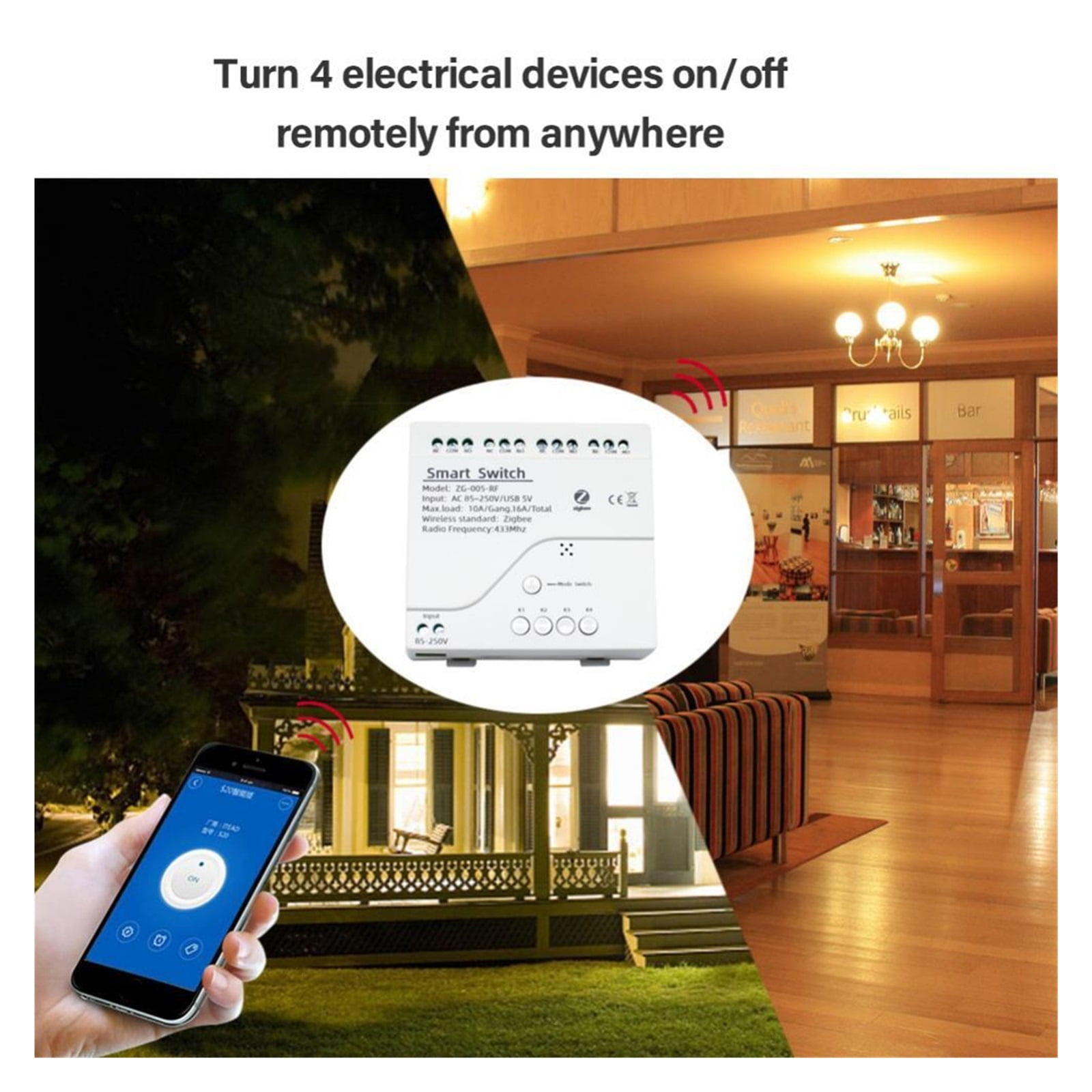 ZigBee3.0 Tuya Smart Switch 220V3 4CH Home Switch Automation Module APP Remote Control Timer Support Home ,Trusted and Reliable