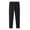 Black, variant on Paiwinds Men's Casual Ice Silk Joggers with Elastic Waist Drawstring & Zippered Pockets Solid Color Breathable Tapered Pants for Sports Outdoor Daily Wear