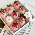 thumbnail image 7 of 50Pcs Edible Flowers Cake Decorations, Edible Double Cherry Blossom Cake Decorations Wafer Paper Flower Cupcake Toppers for Wedding Birthday Party, 7 of 7