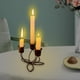 thumbnail image 4 of Candelabros nórdicos para centros de mesa, candelabros decorativos para bodas 3 cabezas negras, 4 of 9