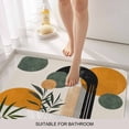 thumbnail image 3 of Boho Middle Century Door Mat&nbsp;Indoor Outdoor Entrance,Non Slip Small Rug for Kitchen Bathroom Entryway Rug,Abstract Orange Geometric Leaves Washable Doormat Floor Mat 18x30 Inch, 3 of 8