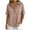 *Pink, variant on ClodeEU Women's Waffle Knit V Neck Short Sleeve Button Front Top ,Solid Color Casual Blouse Black,Women's Plus L