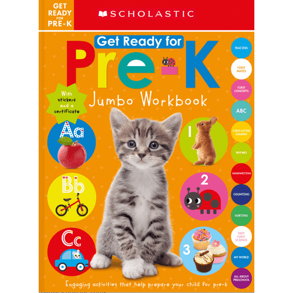 Get Ready for Pre-K Jumbo Workbook: Scholastic Early Learners (Jumbo Workbook) (Paperback)