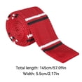 thumbnail image 3 of Men'S Skinny Tie Thin Slim Solid Formal Knitted Necktie, 3 of 9