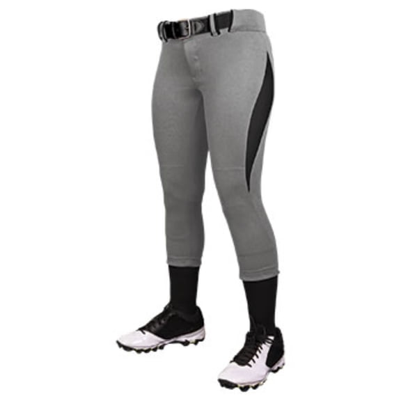 Champro Womens Surge 2 Color Softball Pant Grey Black 2XL