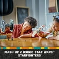 thumbnail image 6 of LEGO Star Wars TIE Fighter & X-Wing Mash-Up Building Set - Star Wars Toy for Boys & Girls, Ages 9+ - Imaginative, Creative Play - Use for Display or Pretend Play - Gift for Fan's Birthday - 75393, 6 of 8