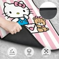 thumbnail image 3 of Hello Kitty(30) Car Floor Mats Universal SUV Front Rear Floor Foot Mats 4-Piece Full Set with Non-Slip Rubber Backing, 3 of 6