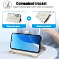 thumbnail image 2 of Tianyeda for Samsung Galaxy A16 Case Wallet Card Holder Zipper Leather Flip Cover Crossbody Wrist Strap with Stand A5, 2 of 5