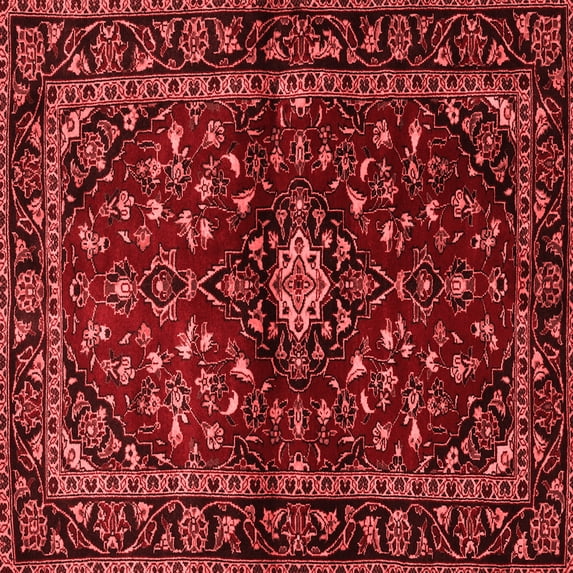 Ahgly Company Indoor Square Persian Red Traditional Area Rugs, 6' Square