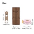 thumbnail image 2 of Unique Bargains Brown Nylon Coil Zippers with Sliders and Ruler (10 Yards, 20 Pack), 2 of 6