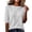 Gray, variant on Domzest Womens Plaid Half Sleeve Tops Crew Neck Elbow Length Loose Fit Shirts Dressy Casual Summer Fall Lightweight Basic Blouse Pink S