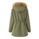 thumbnail image 5 of Abrigo de algodón de cachemira de cordero grueso para mujer para otoño e invierno, abrigo de algodón holgado para mujer, sombrero desmontable y chaqueta de terciopelo., 5 of 5