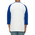 thumbnail image 3 of BAIEBLEUE GLOBAL Men's 3/4 Sleeve Baseball Jersey, Vintage Raglan Casual Sleeve Tee Shirt Baseball Jersey, 3 of 3