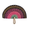 thumbnail image 2 of Handwoven Wall Decor with Macaron Colors – Colorful Seagrass Palm Leaf Woven for Boho Home Wall Hanging or Waving, 2 of 6