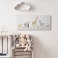 thumbnail image 2 of Stupell Industries Adorable Jungle Animals Wildlife Illustration Elephant Giraffe Canvas Wall Art, 13 x 30, Design by Daphne Polselli, 2 of 6