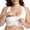 White, variant on Womens Plus Size Front Snap Wireless Lace Bra Seamless Wide Strap Comfort Everyday White,Size 2XL