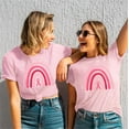thumbnail image 3 of VILOVE Women Breast Cancer Shirt Pink Ribbon Breast Cancer Awareness T-Shirts Casual Short Sleeve Tops, 3 of 4