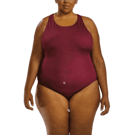 One-Piece Swimwear Full Bottoms, Women's XL