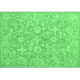 thumbnail image 1 of Ahgly Company Indoor Rectangle Oriental Emerald Green Traditional Area Rugs, 7' x 9', 1 of 4