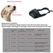 Dog Muzzle Anti Biting, with Comfortable Mesh Soft Fabric and Adjustable Strap, Suitable for Small, Medium Dogs