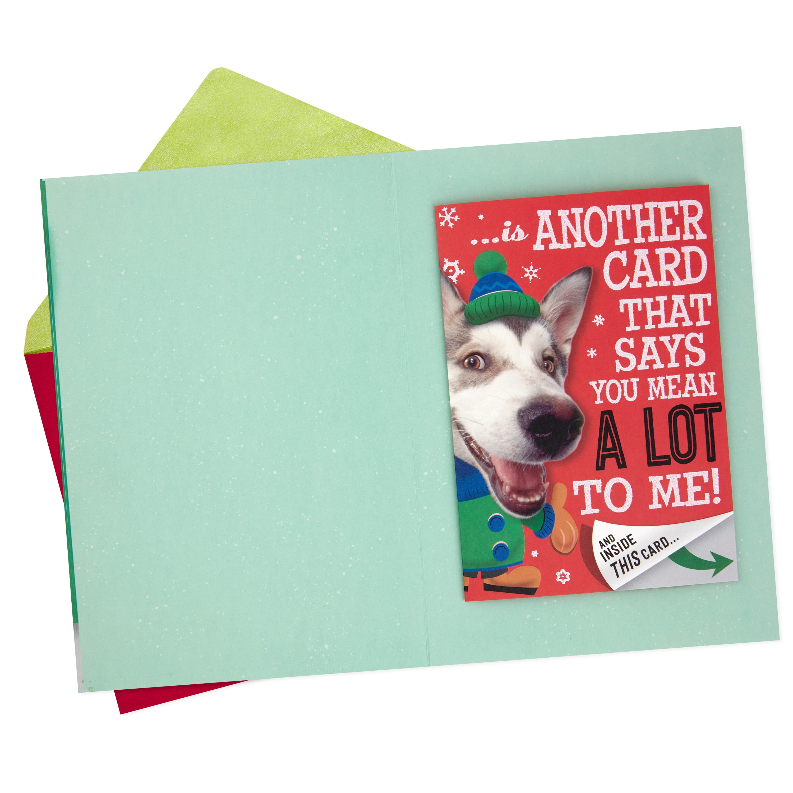 Hallmark Pop-up Christmas Greeting Card (Cute Dog Heartfelt Hug)