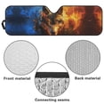 thumbnail image 6 of Yuyamidu Cool Wolf Windshield Sun Shade for Jeep Wrangler JK JKU JL JLU1997-2024, Window Sun Visor for UV Rays & Heat Protection, Foldable Windshield Sunshade, 6 of 7