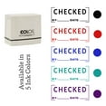 thumbnail image 7 of Printtoo Checked By Date Self Inking Rubber Stamp Pre-Inked Office Stamp- Home Office Business Stationery, 47 x 20 mm Black, 7 of 7