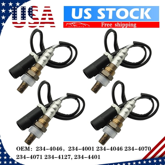 Set of 4 Oxygen O2 Sensor Replacement for 1997-2008 Ford F150 Pickup 5.4L 234-4046