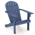 thumbnail image 1 of Costway Patio Adirondack Chair with Inclined Seat High Backrest & Wide Armrests Blue, 1 of 8