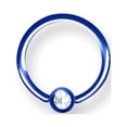 thumbnail image 2 of Plated SGSS Captive w Press Fit Gem Ball 14G (1.6mm) 7/16 (12mm)  Dia P Stainless Steel, 2 of 2