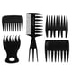 thumbnail image 2 of Peine de peinado, 5 piezas Peine de pelo de aceite retro para hombres Peine de pelo portátil Diseño revolucionario, 2 of 8