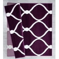 thumbnail image 2 of Designer Home Swan Area Rug 2050 11582 Rodanthe Plum Ogee Repeat 7' 10 x 7' 10" Round, 2 of 2