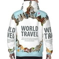 thumbnail image 6 of Bingfone World Travel Men'S Drawstring Hoodie Long Sleeve Pocket Sweatshirts-Medium, 6 of 9