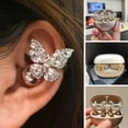 thumbnail image 5 of Rhinestone for Clip on Earbuds Open Ear, Earbuds Rhinestone Accessories, Elegant Decorative Earphone Accessories, Removable Exquisite DIY Decorations, 5 of 9