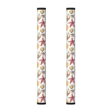 Refrigerator Door Handle Covers Set of 2, Conch Shell No.J921 Adjustable Non Slip Fridge Handle Covers, Cute Appliance Handle Covers for Dishwasher Oven Kitchen Decor