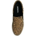 thumbnail image 5 of Soda Flat Women Shoes Slip On Loafers Casual Sneakers Memory Foam Insoles Hidden Platform / Flatform Round Toe HIKE-G Black Leopard Cheetah Suede 7, 5 of 5