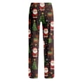 thumbnail image 6 of UDAUDU Christmas Pajama Pants Women Soft Cute Graphic Lounge Pants Elastic Waist Loose Fit Fall Pajama Pants L, 6 of 6