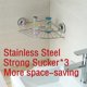 thumbnail image 3 of Corner Shelf Shower Basket Stainless Steel Bathroom Rack Shower Shampoo Rack, 3 of 3