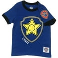 thumbnail image 3 of Nickelodeon Paw Patrol Ringer T- Shirt: Chase, Marshall, Rocky, Rubble, Zuma,Sky, Everest (Chase, 3T), 3 of 5